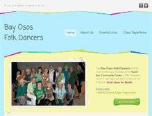Tablet Screenshot of bayososfolkdancers.org